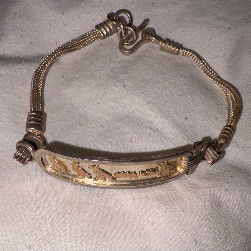 Custom Egyptian Elegant Two-Tone Bracelet